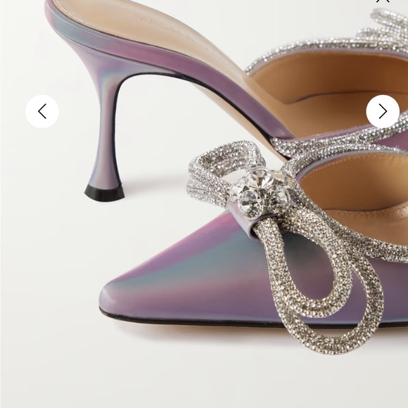 NEW Mach & Mach Crystal Bow Slip On Mule Size 39 - Picture 2 of 6